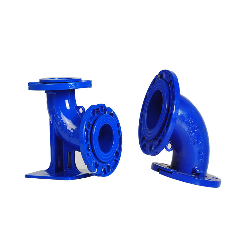 Hot Selling Ductile Iron Compact Double Flanged Duckfoot Bend N80 Flanged Pipe Fittings
