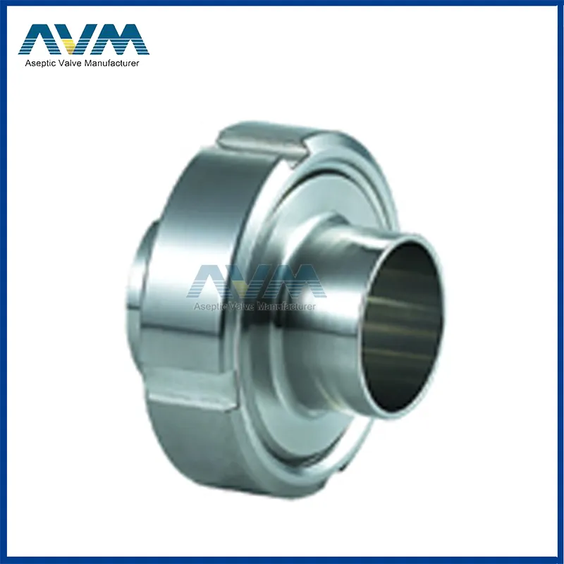 Hygienic Sanitary Stainless Steel Tube Pipe Fittings Round Blank Blind Nut with Chain