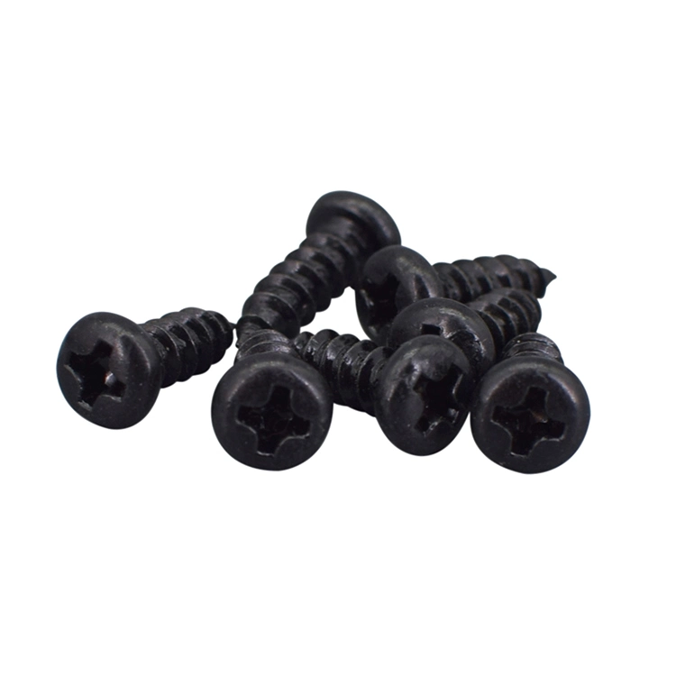 ISO 7049 Carbon Steel Blackening Cross Recessed Pan Head Self Tapping Screw