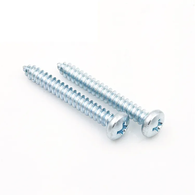 ISO 7049 Carbon Steel Zinc Plated Cross Recessed Pan Head Self Tapping Screws