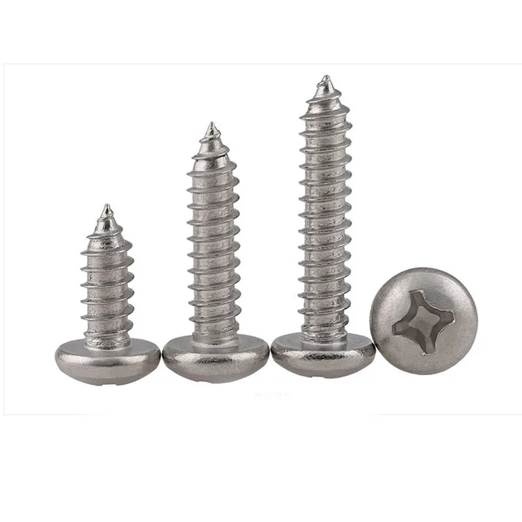 ISO 7049 Stainless Steel Cross Recessed Pan Head Self Tapping Screws