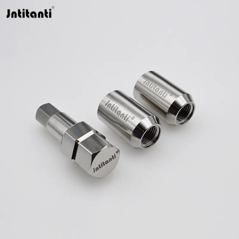 Jntitanti High Performance Inner Hex Socket Gr. 5 Titanium Alloy Lug Nuts M12*1.5*32mm
