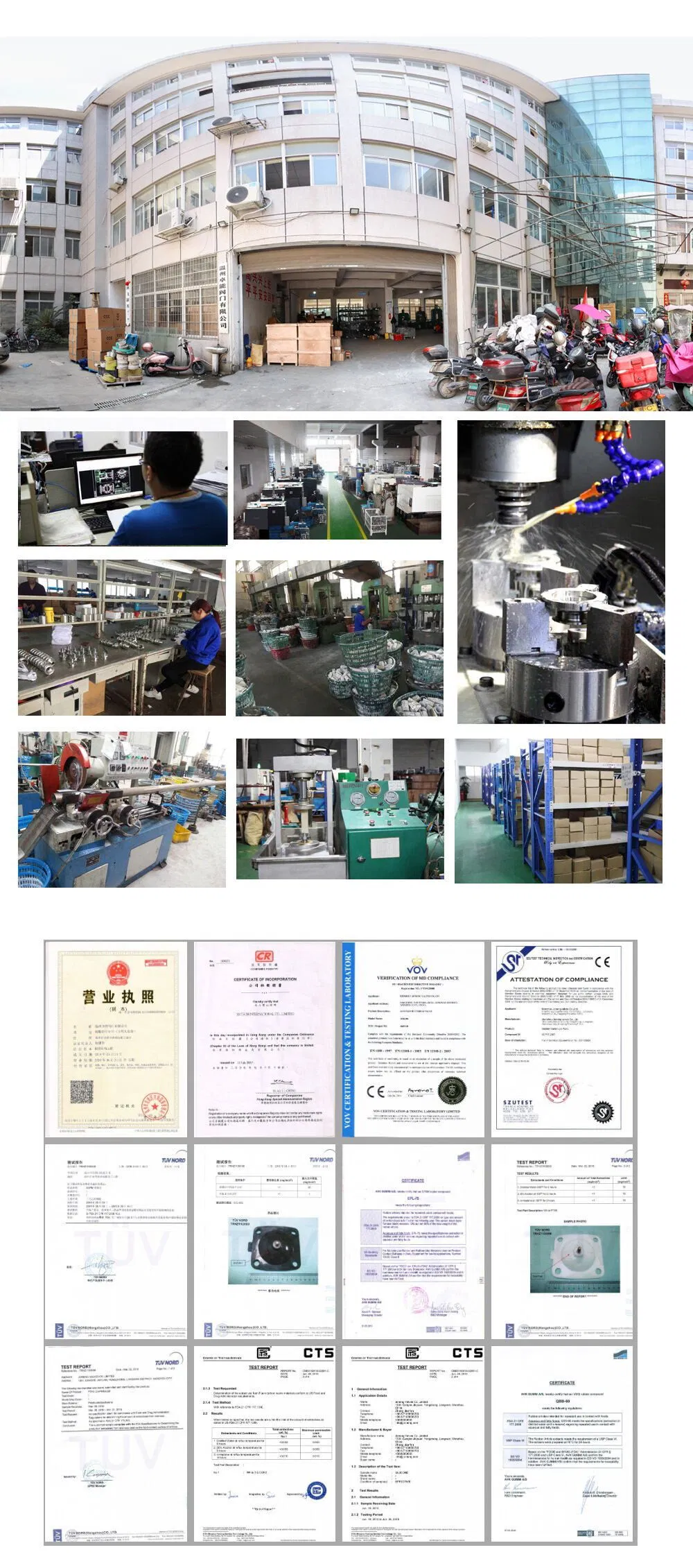 Joneng Sanitary Stainless Sanitary Food Clamped Swaged Fittings Valve (JN-FL 2001) Made in China