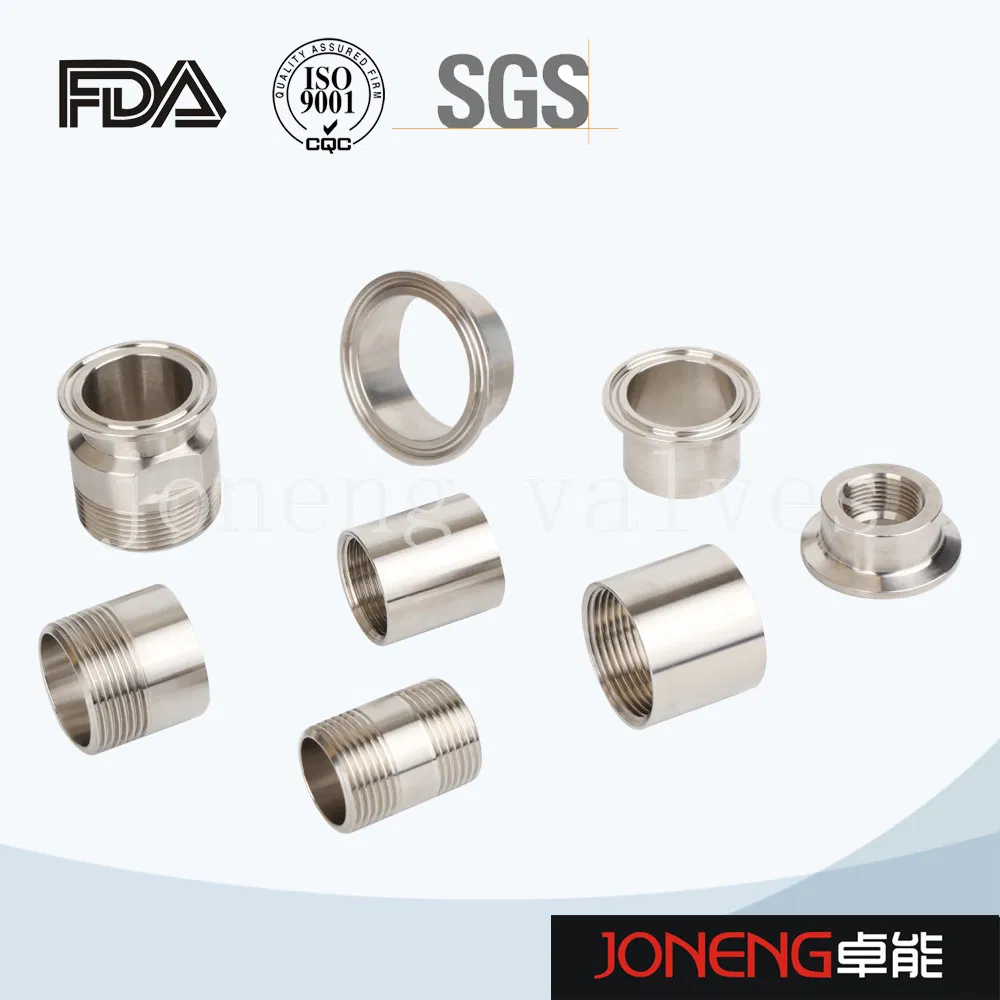 Joneng Sanitary Stainless Sanitary Food Clamped Swaged Fittings Valve (JN-FL 2001) Made in China