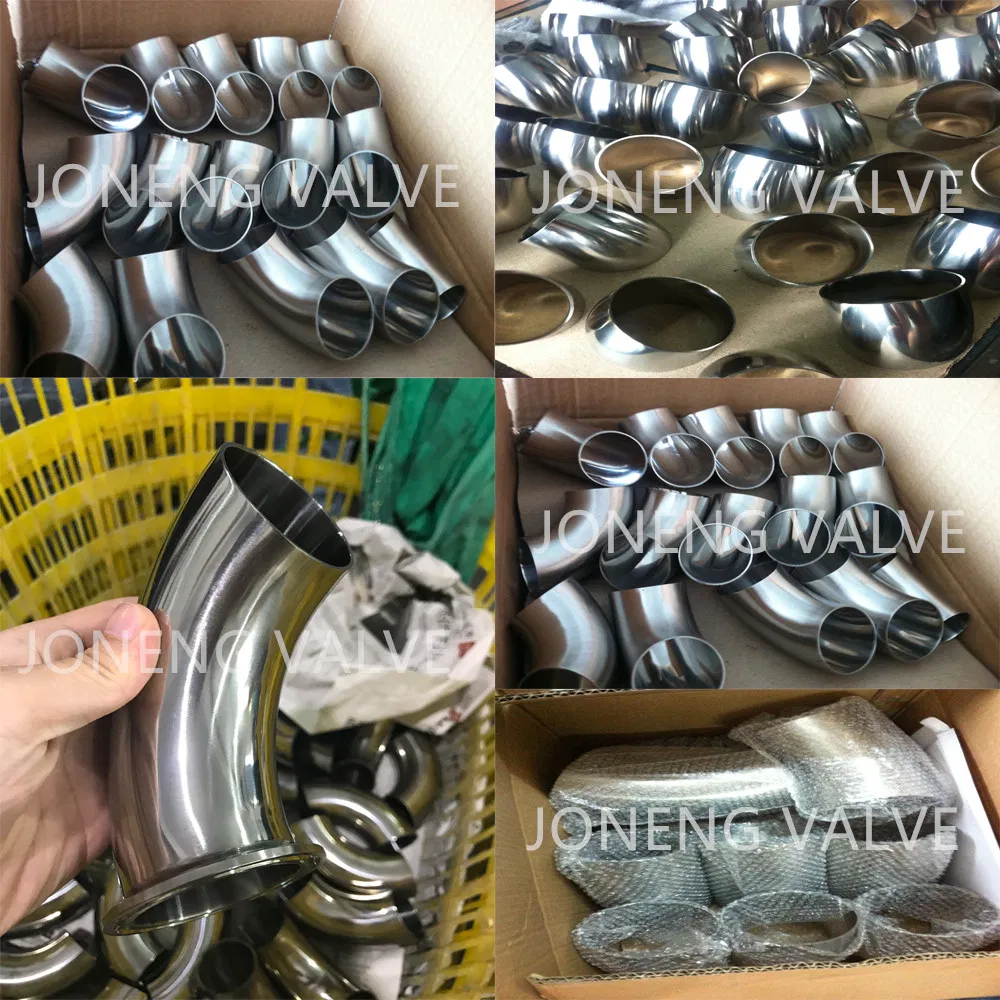 Joneng Stainless Steel Sanitary Food Grade 90d Clamped Bend Elbow (JN-FT 4002)