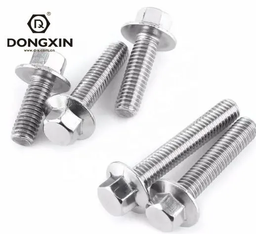 M12 DIN6921 Serrated Titanium Ss Hexagon Flange Bolt