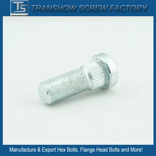 M14X60mm Electric Galvanized Steel Round Head Lock Bolt