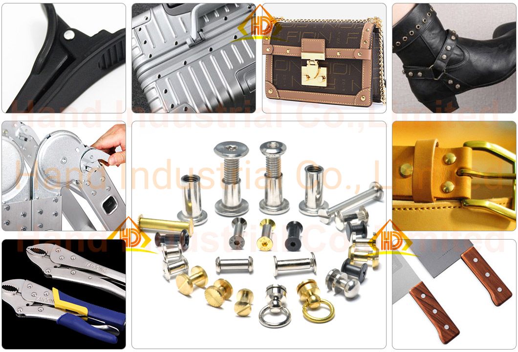 M3 M4 M5 Brass Nail Rivet Binding Nut Connector Bolt Nipple Chicago Male Female Screws