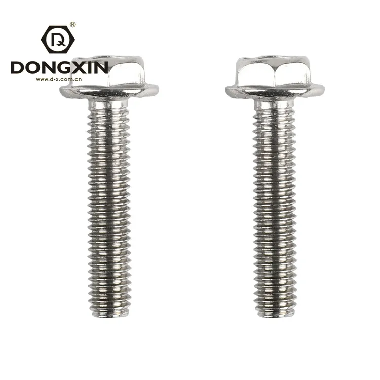 M4 DIN6921 High Strength Hex Flange Screws Flange Bolt