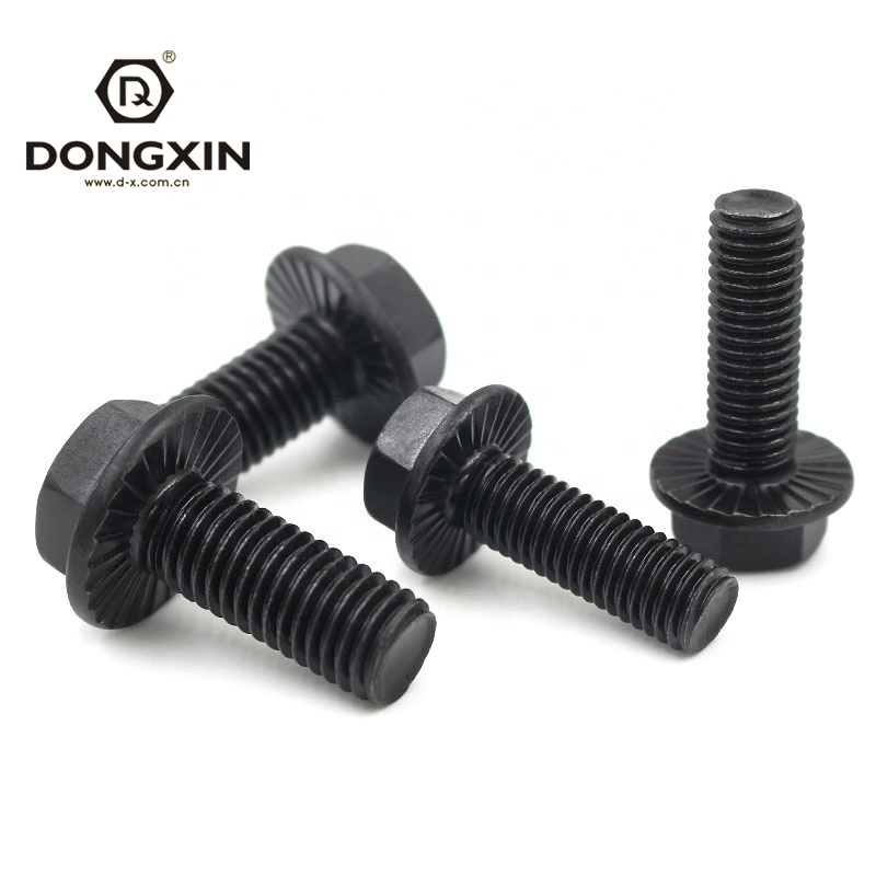 M4 Grade 4.8/8.8/10.9 DIN Standard Hexagon Head Flange Bolt