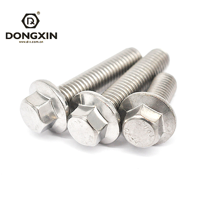 M6-M56 Hot Galvanizing Stainless Steel Hex Head Flange Bolt Fastener Bolt
