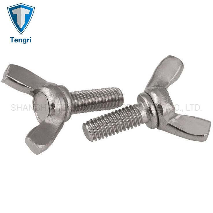 M6 M8 M10 DIN318 Square Wing Bolt with Edged Wing