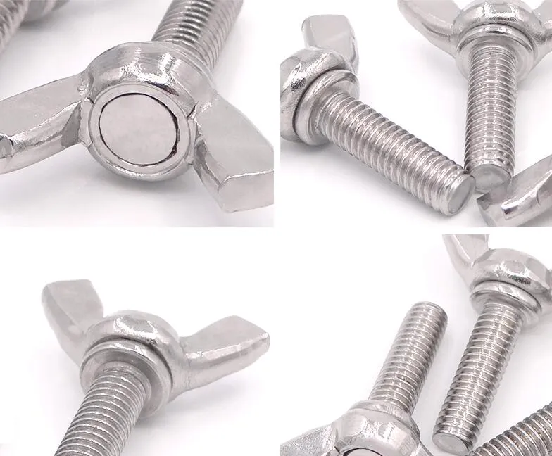 M6 M8 M10 DIN318 Square Wing Bolt with Edged Wing