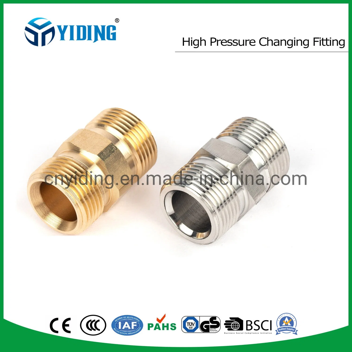 Nipple for Screw Quick Coupling, Water Inlet Hose Nipple Joint, Hose Barb Hose Joint Hose Coupler Hose Connector Brass Coupling M22X1, 5m-M