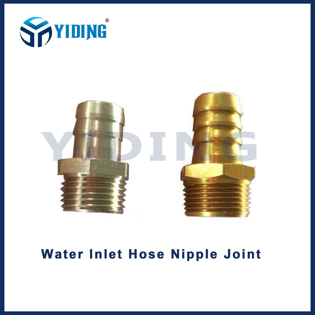 Nipple for Screw Quick Coupling, Water Inlet Hose Nipple Joint, Hose Barb Hose Joint Hose Coupler Hose Connector Brass Coupling M22X1, 5m-M