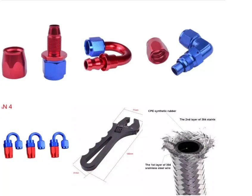 NPT An4--An10 High Quality Male to 1/8′′npt Pipe Thread T6061 Aluminum Oil Cooler Turbo Fitting