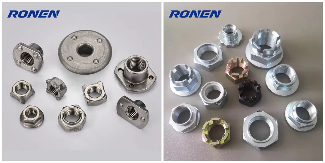 Pipe Clamp with Weld Nut Round Weld Nut Spot Welding Nut Threaded Nut Brass Insert PCB Welded Nut