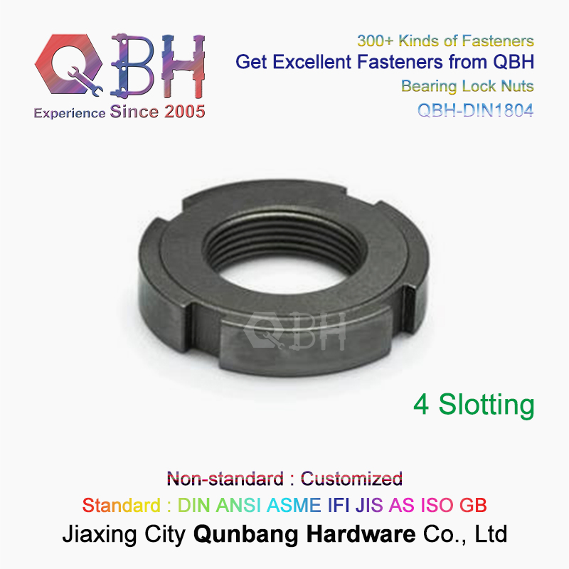 Qbh DIN70852 Slotted Circular Nut with Lock Channel Groove