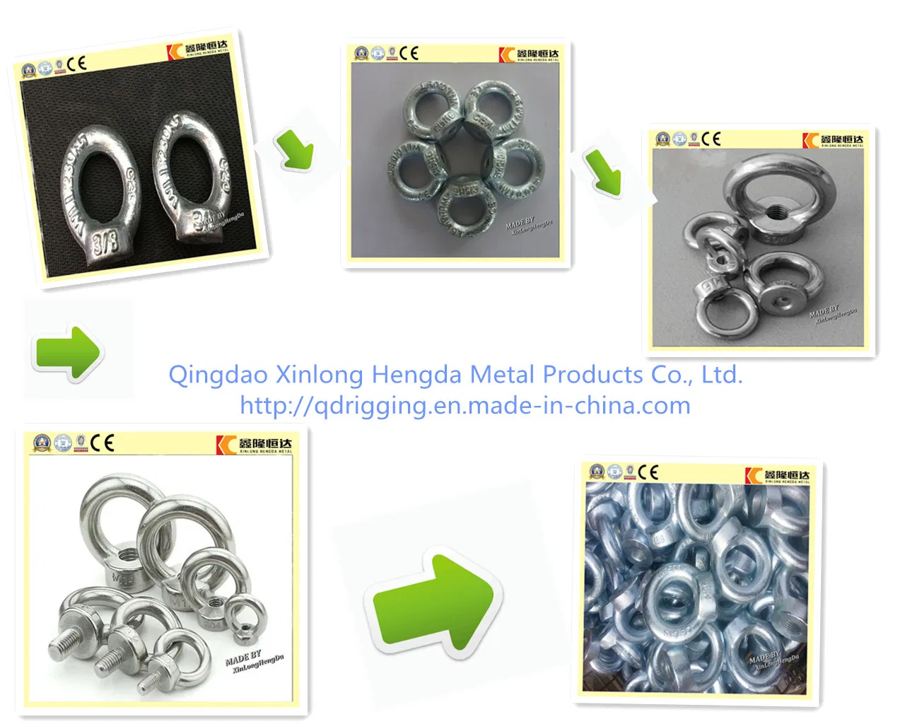 Rigging Forged Carbon Steel Lifting Swivel Eye Nuts