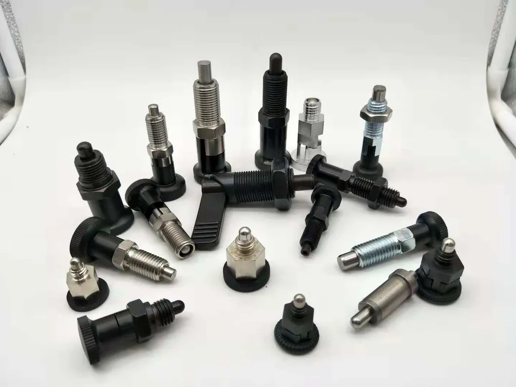 Ring Pull Nut Spring Retracted Pin Indexing Mini Index Plunger Stainless Steel