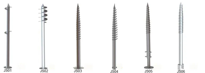 Solar Ground Screws Helical Piles