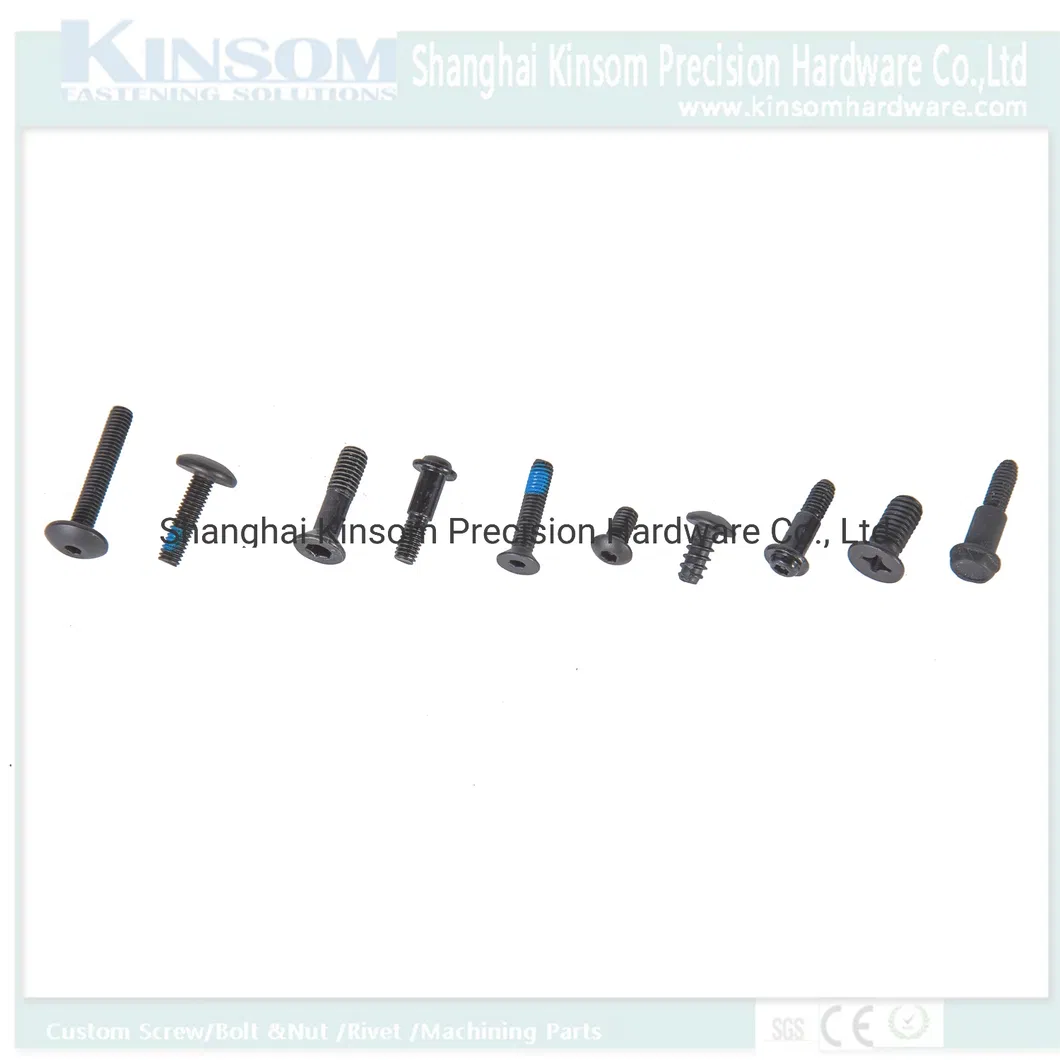 Square Head Neck Wheel Knurled Bolt Custom Fasteners with Black Zinc Nickel Finish 35K 45K