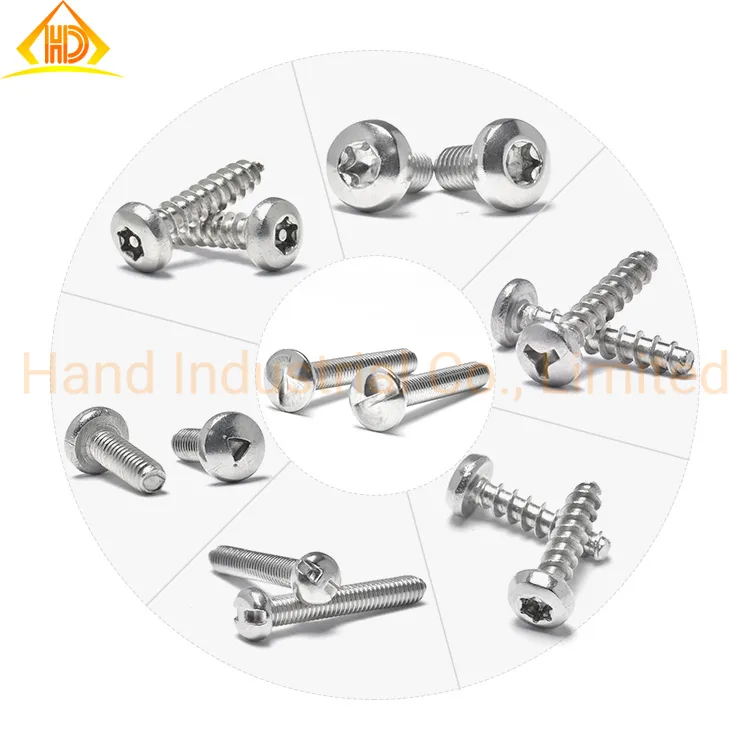 SS304 SS316 St2.9 St4.2 St5.5 St6.3 Pan Head Y Type Self Tapping Security Screw