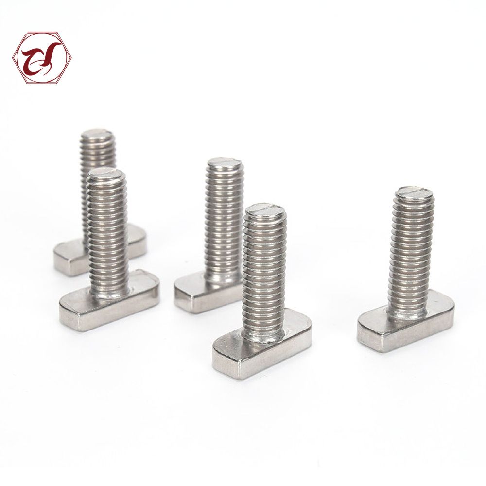 SS316 Full Thread Hammer Slot T Head Bolt