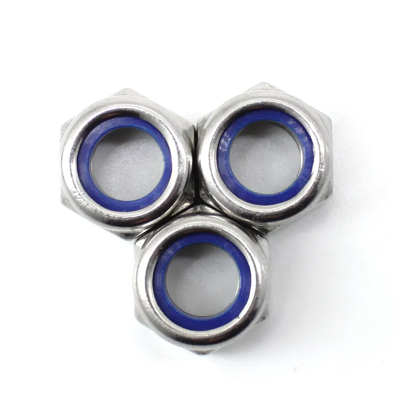 Stainless Steel 304 DIN985 Nylon Lock Nuts A2-70