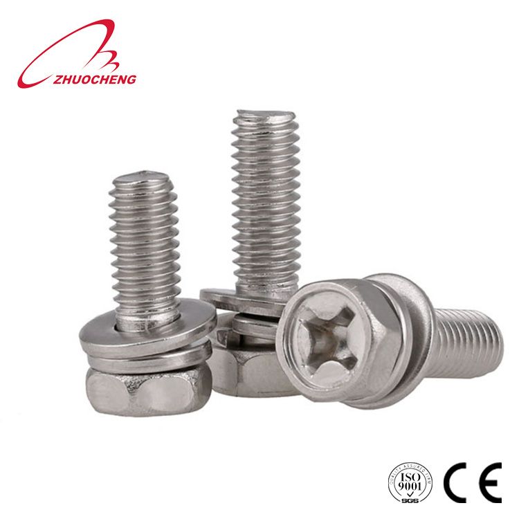 Stainless Steel 304 Hex Head Combination Screw