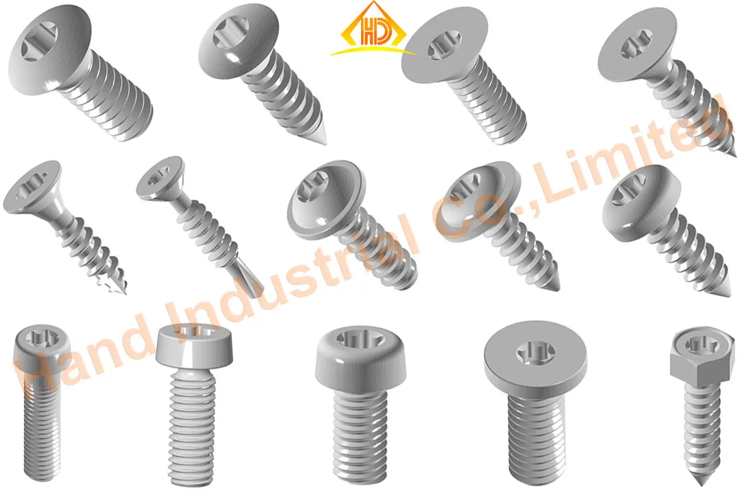Stainless Steel 304 Pan Head St4.2 Torx Pin Self Tapping Screw Security Screw