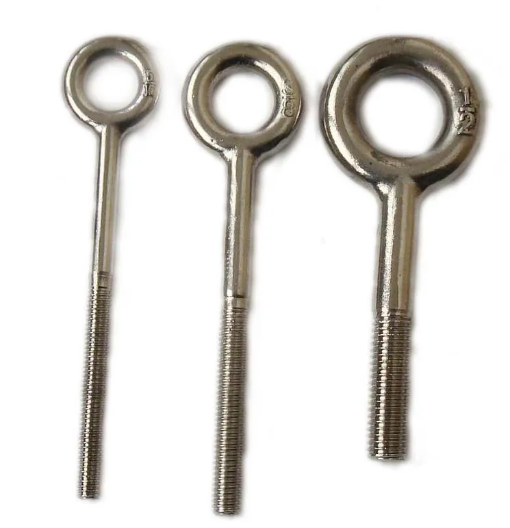 Stainless Steel Customed Long Eye Bolt with Plate