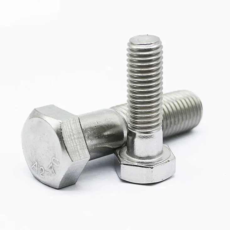 Stainless Steel DIN933 Hex Bolt with Nut and Washer