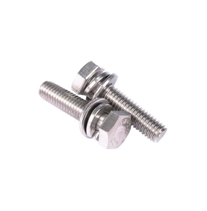 Stainless Steel DIN933 Hex Bolt with Nut and Washer