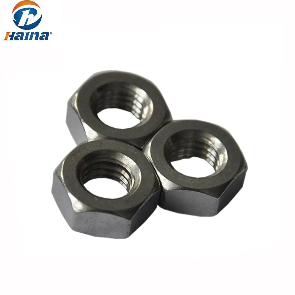 Stainless Steel Hex Thin Nuts, Engineering Machinery Nut / Quartering Hammer Nut /Hex Nut/ Fastener Nuts