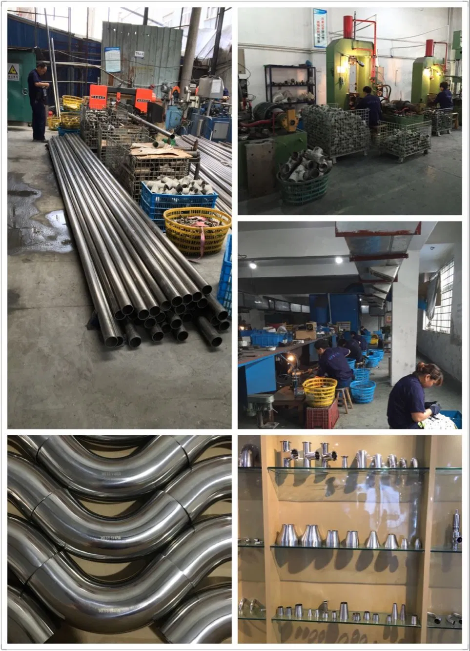 Stainless Steel Sanitary Pipeline Fittings 90 Degree Elbow Welded End