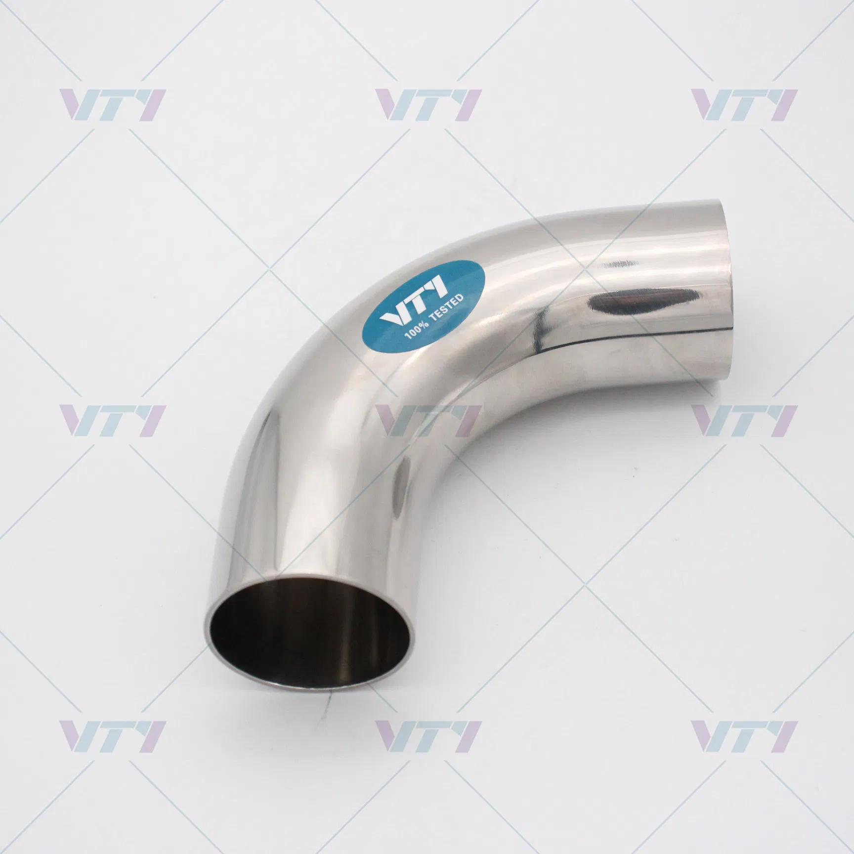Stainless Steel Sanitary Pipeline Fittings 90 Degree Elbow Welded End