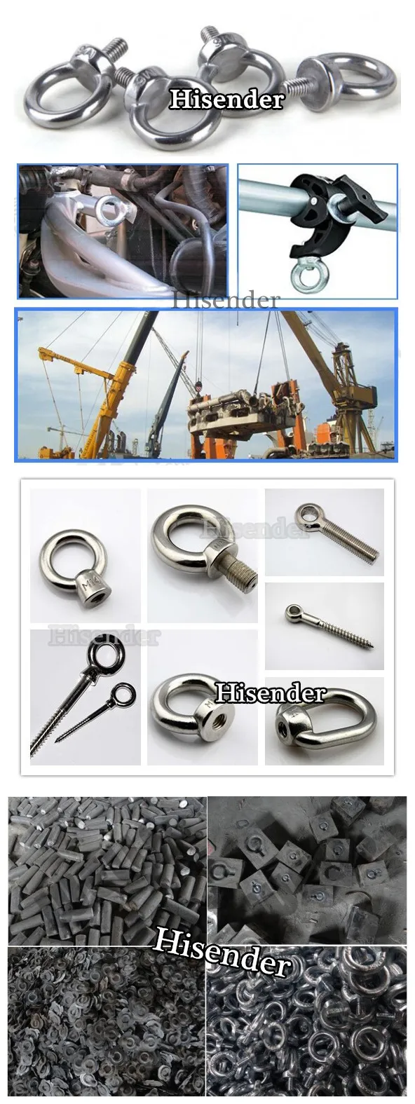 Stainless Steel304/316 DIN582 Eye Nut of Rigging Hardware