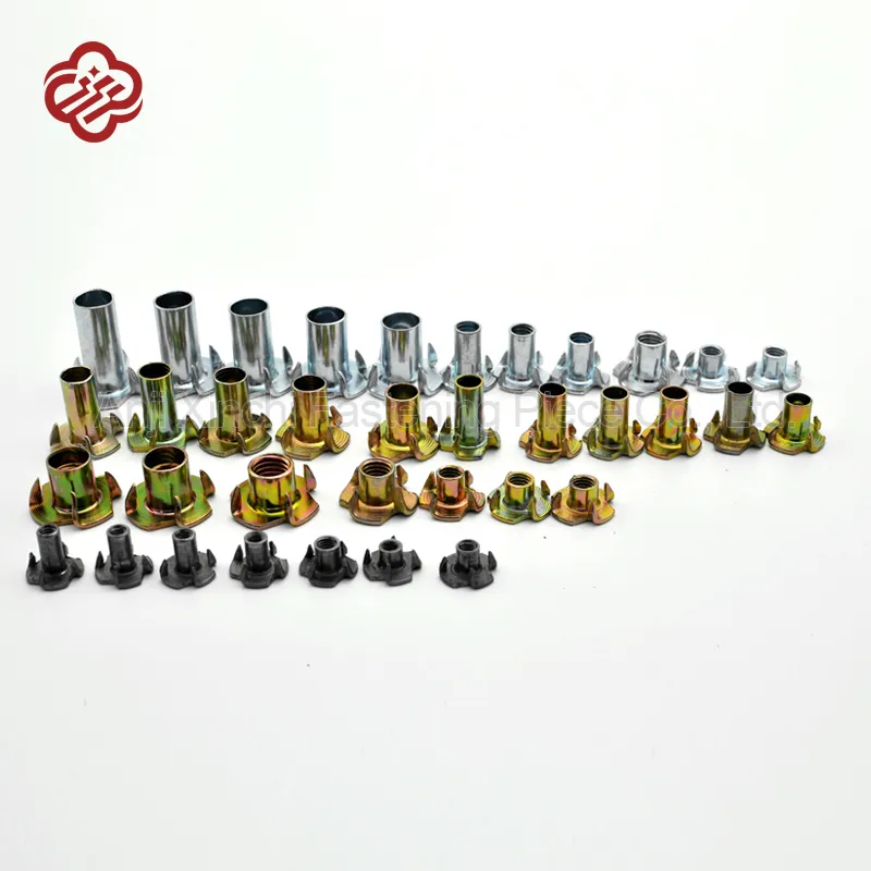 Tee Nut DIN 1624 Wood Insert T Nut with Four Prong