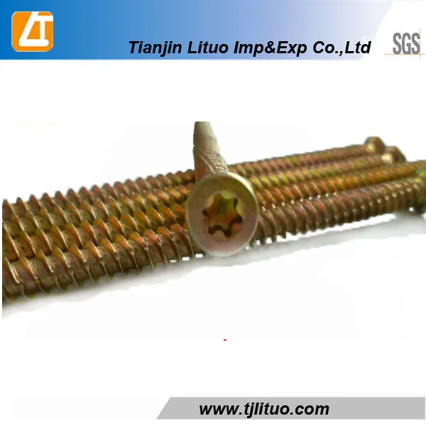 Torx Head T30/25 Yellow Zinc Concrete Screw
