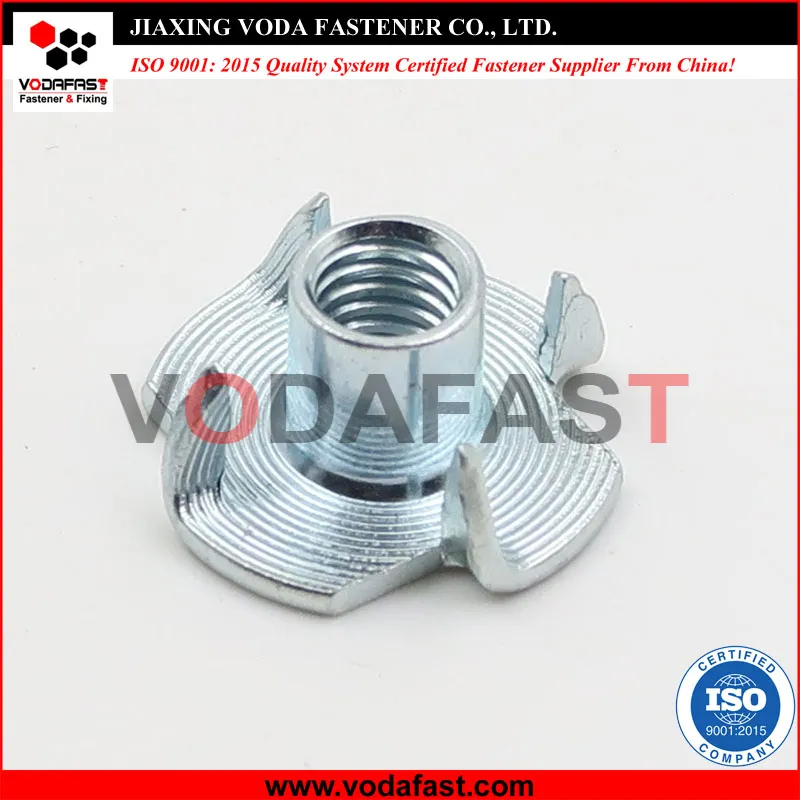 Vodafast DIN 1624 Drive in Nuts with 4 Pronges Zinc Plated