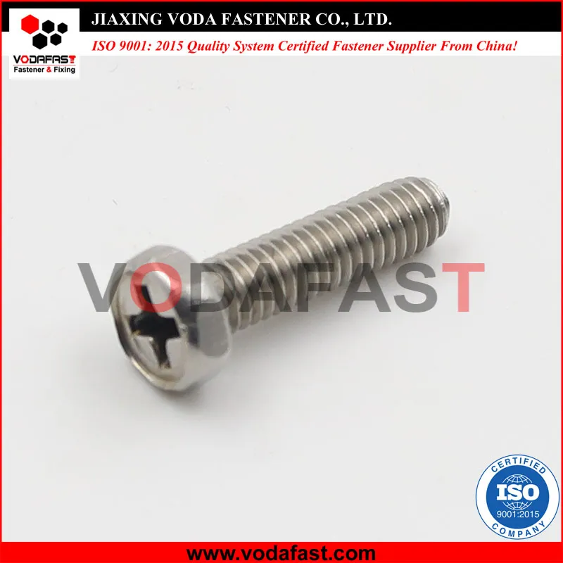 Vodafast DIN 965 Flat Head Phillips Machine Screw A2 Stainless Steel