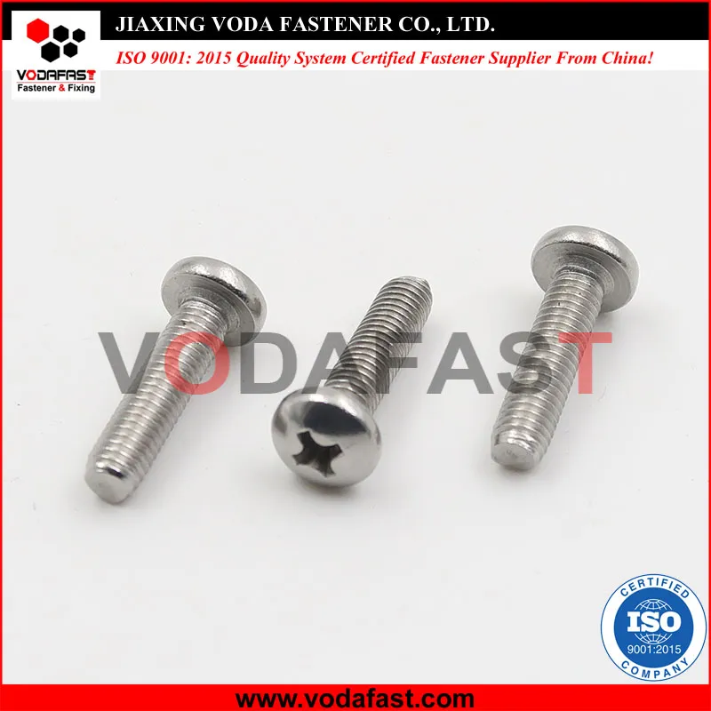 Vodafast DIN 965 Flat Head Phillips Machine Screw A2 Stainless Steel