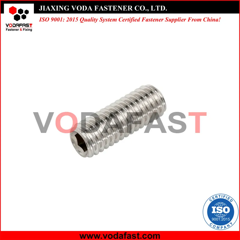 Vodafast ISO 4028 DIN 915 Hexagon Socket Set Screw with Dog Point Class 4.8 8.8 10.9 12.9 Black-3