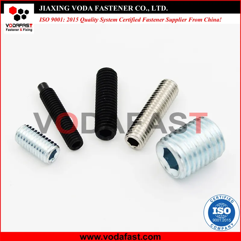 Vodafast ISO 4028 DIN 915 Hexagon Socket Set Screw with Dog Point Stainless Steel