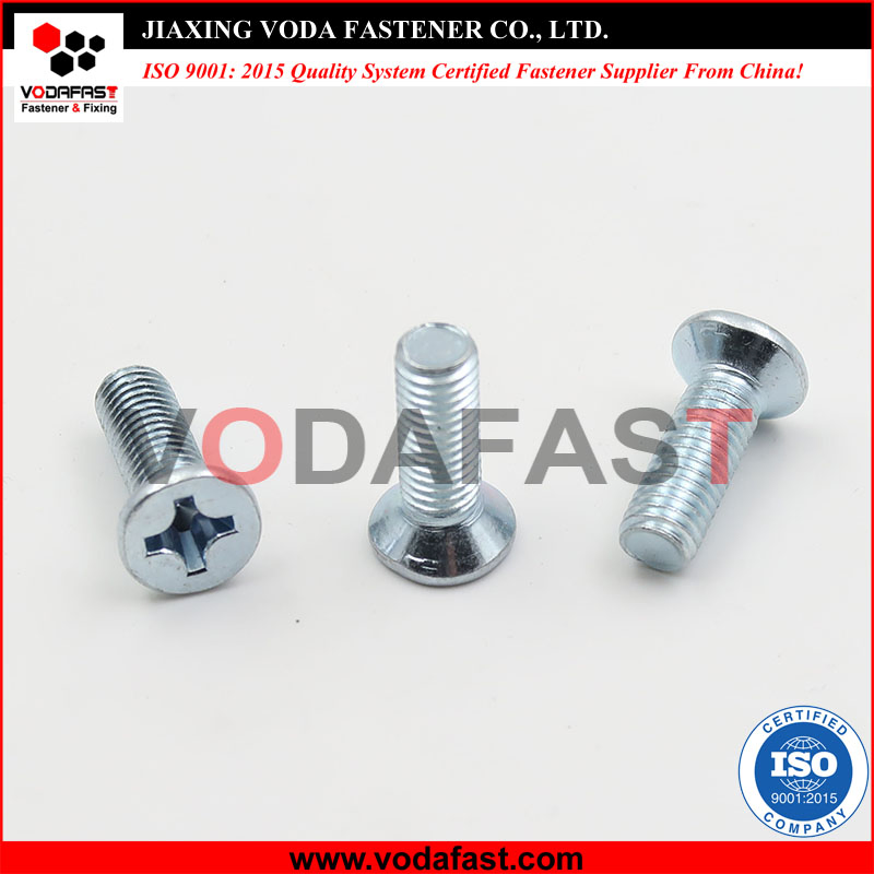 Vodafast ISO 7046 DIN 965 Cross (PHILLIPS) Recessed Flat Countersunk Head Machine Screw Class 4.8 8.8 10.9 12.9 Yellow Zinc Plated