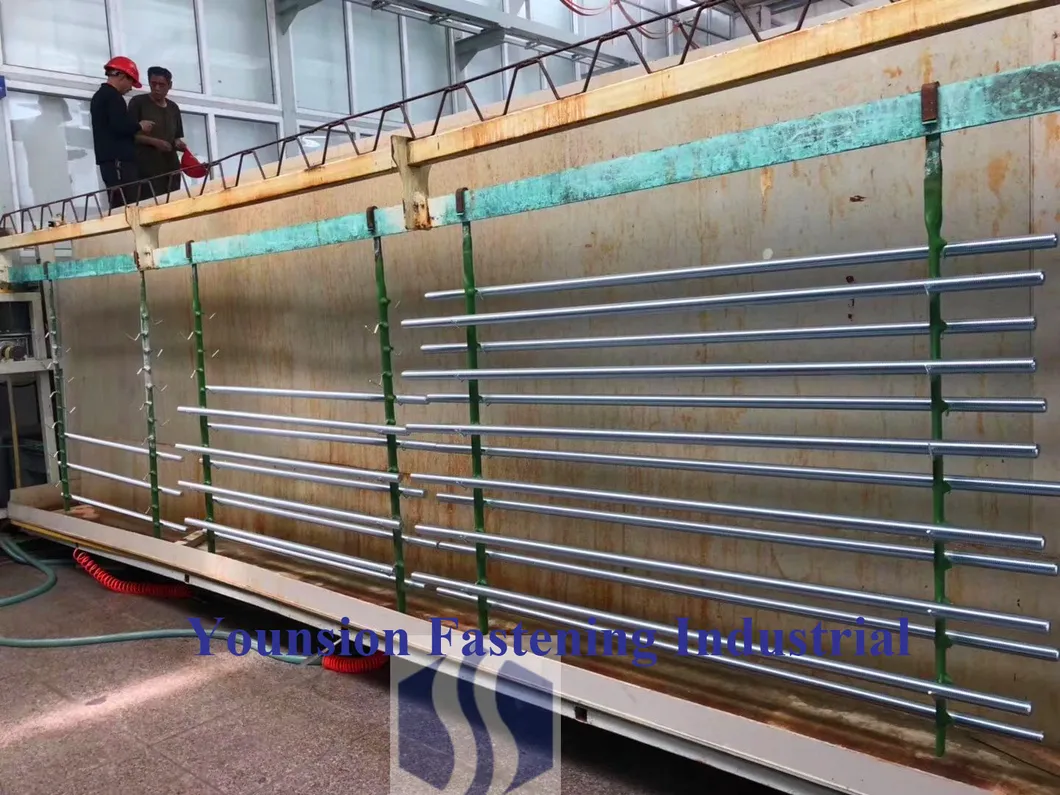 White Blue Zp with Blue Threaded Rod/Thread Rod in DIN976