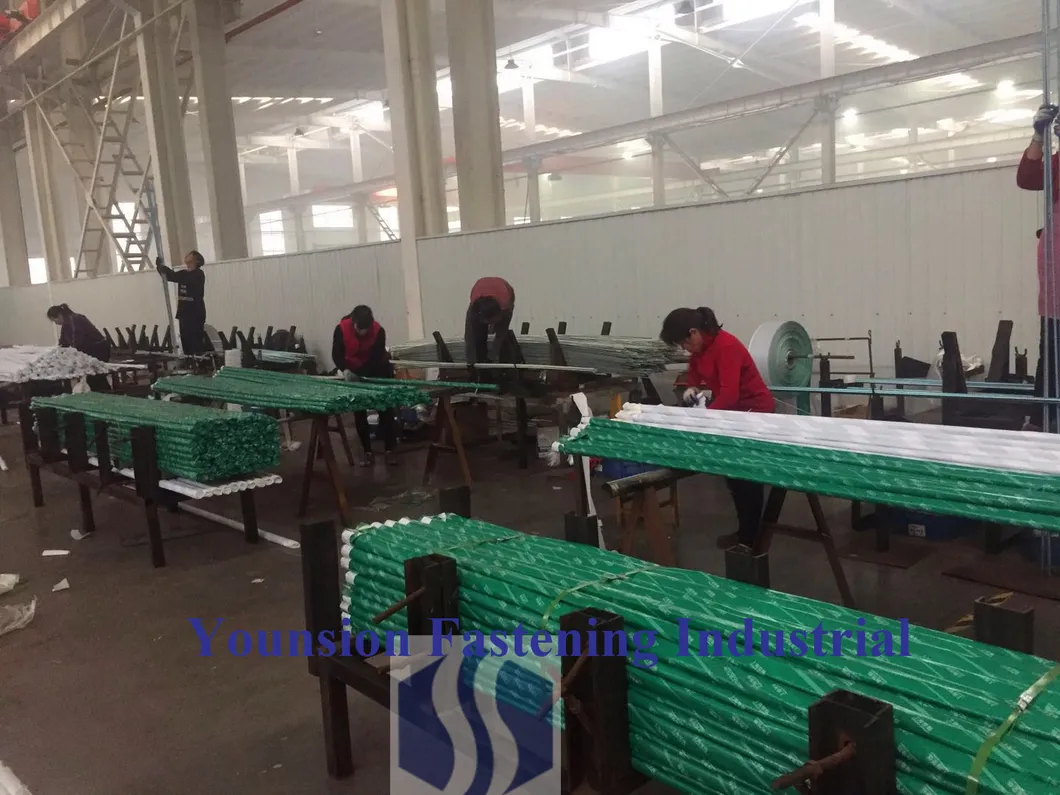 White Blue Zp with Blue Threaded Rod/Thread Rod in DIN976