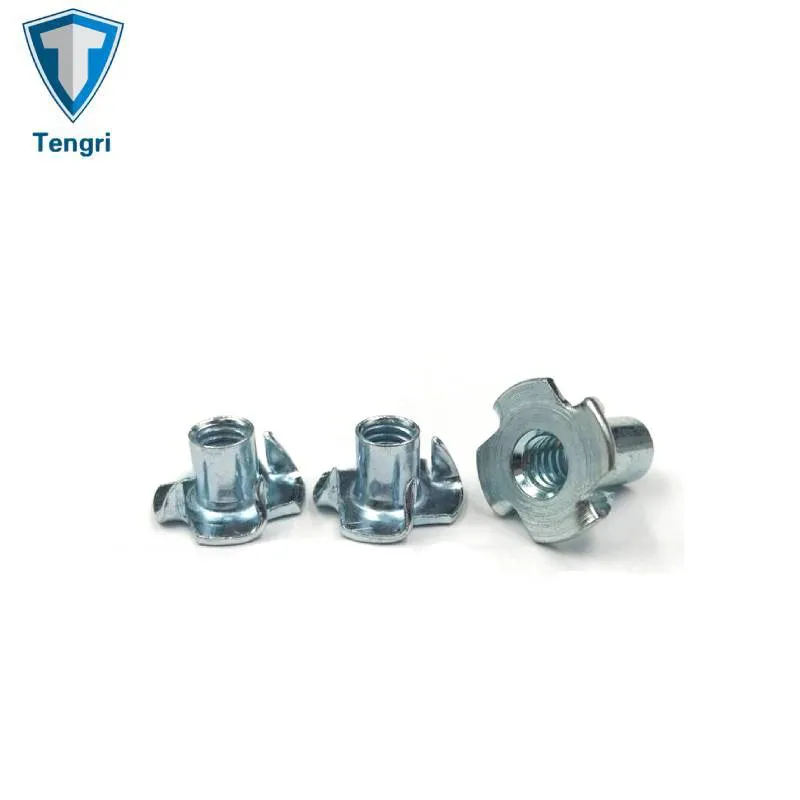 Wholesale Galvanized Aluminium Alloy Yjt 8965 DIN 1624 Claw Nut T Nut Lock Nut Four Claw Nut furniture Nut