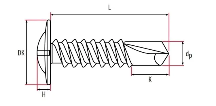 Wholesale Quality Truss Head Self Drilling Screw